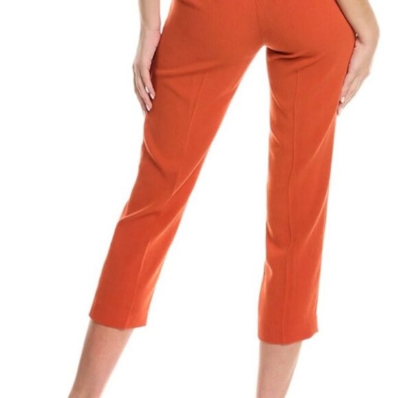 NWT THEORY LINEN Blend TRECCA Slim Crop PULL ON Pants St.N043203R Size 2 - Picture 2 of 13